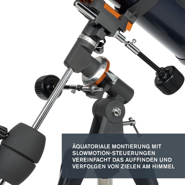 Celestron 31045 AstroMaster 130EQ Newtonsches Spiegelteleskop, Dunkelblau AstroMaster 130EQ Reflekto