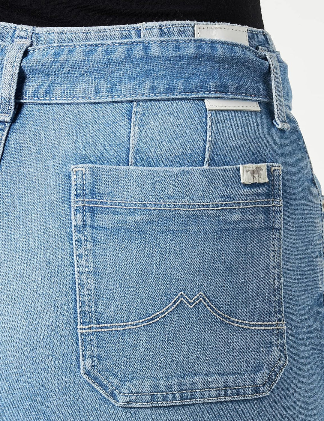 MUSTANG Damen Style Charlotte Tapered Jeans 28W / 34L Mittelblau 412, 28W / 34L Mittelblau 412