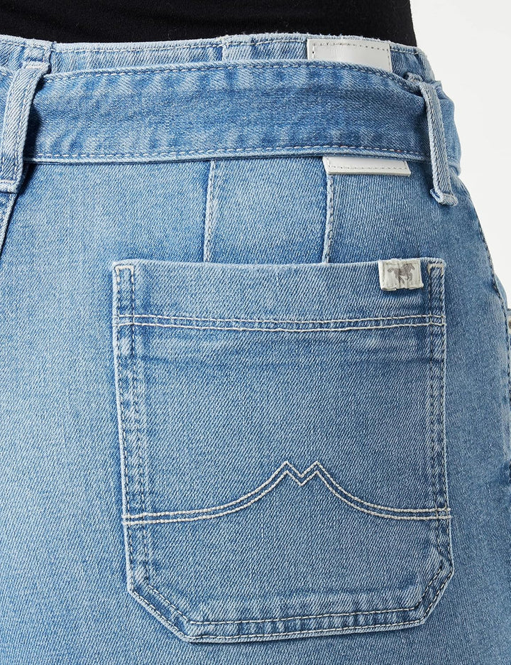 MUSTANG Damen Style Charlotte Tapered Jeans 28W / 34L Mittelblau 412, 28W / 34L Mittelblau 412