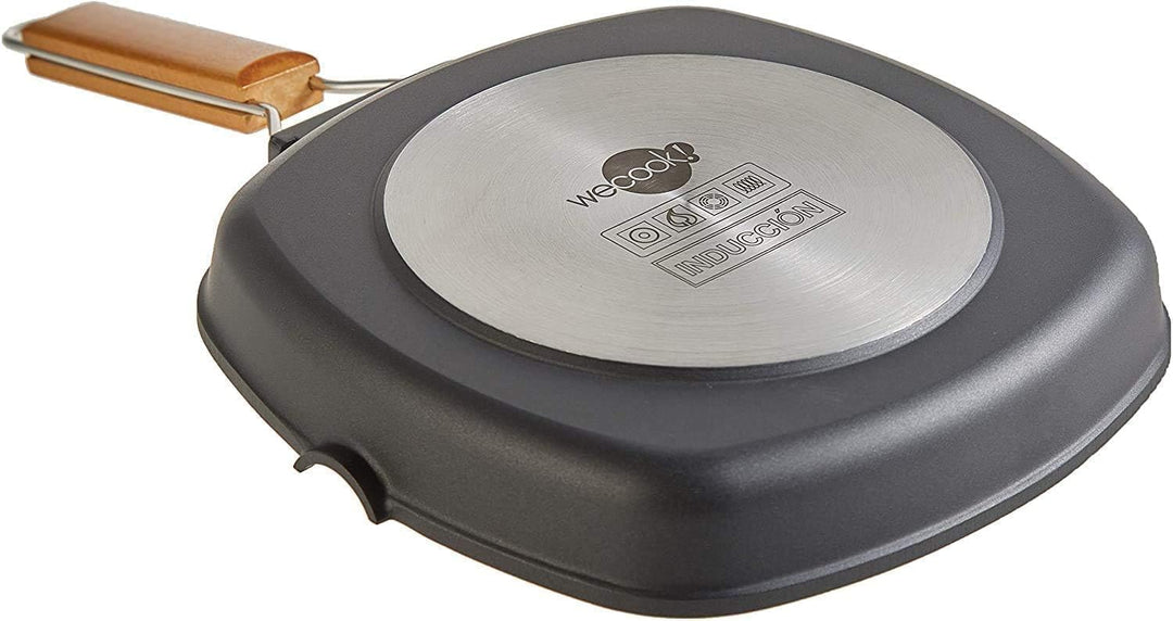 WECOOK! Ecostone - Aluminium Non Stick Grill Pan - Ribbed 24 x 24 cm, 24 x 24 cm