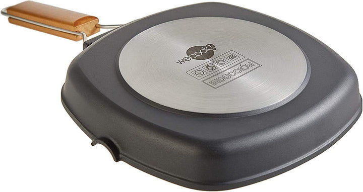 WECOOK! Ecostone - Aluminium Non Stick Grill Pan - Ribbed 24 x 24 cm, 24 x 24 cm