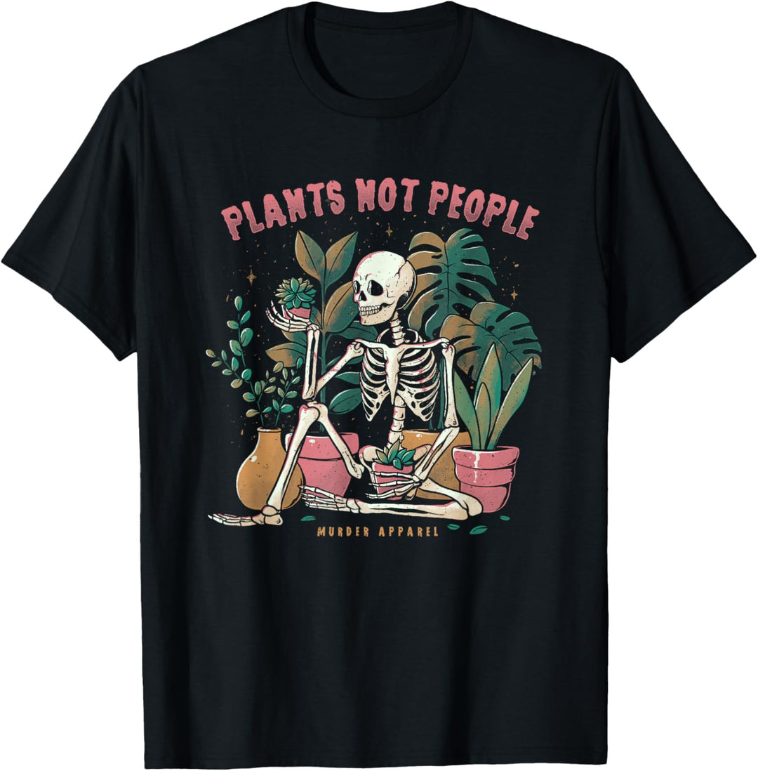 Plants Not People Skelett T-Shirt