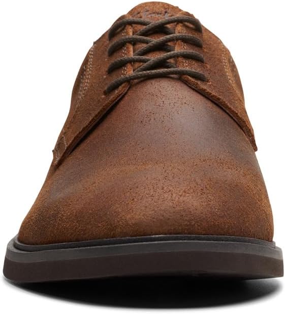 Clarks Herren Malwood Lace Oxford 44 EU Cola Veloursleder, 44 EU Cola Veloursleder