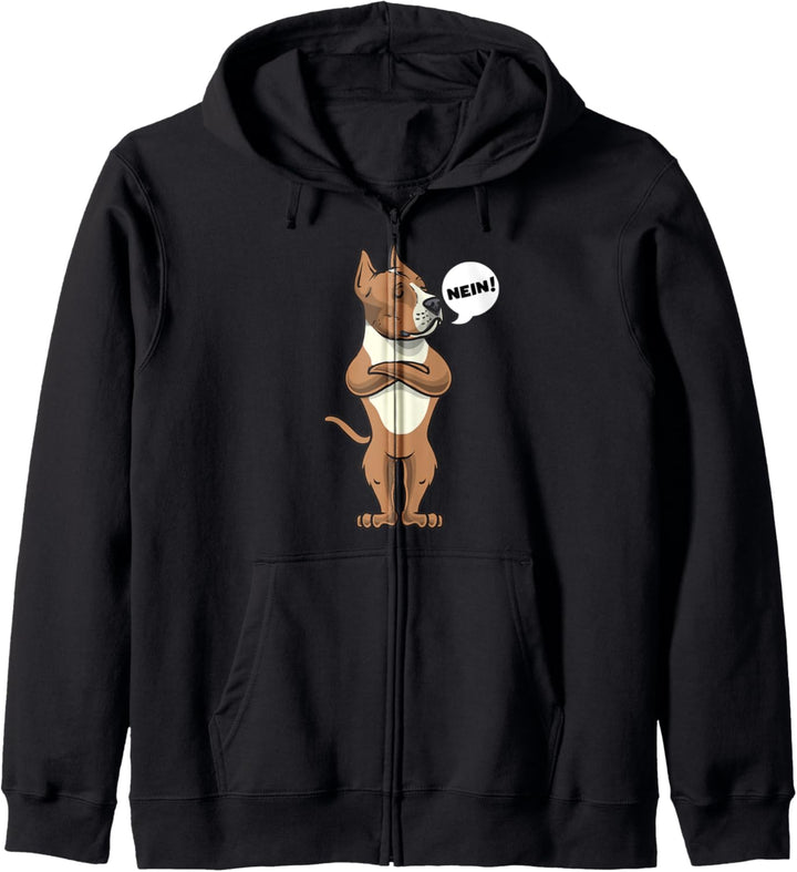 Sturer American Staffordshire Terrier lustig Hund Kapuzenjacke