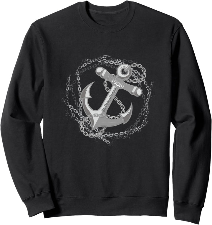 Moin St. Peter-Ording mit Anker Strandurlaub Küste Meer Sweatshirt