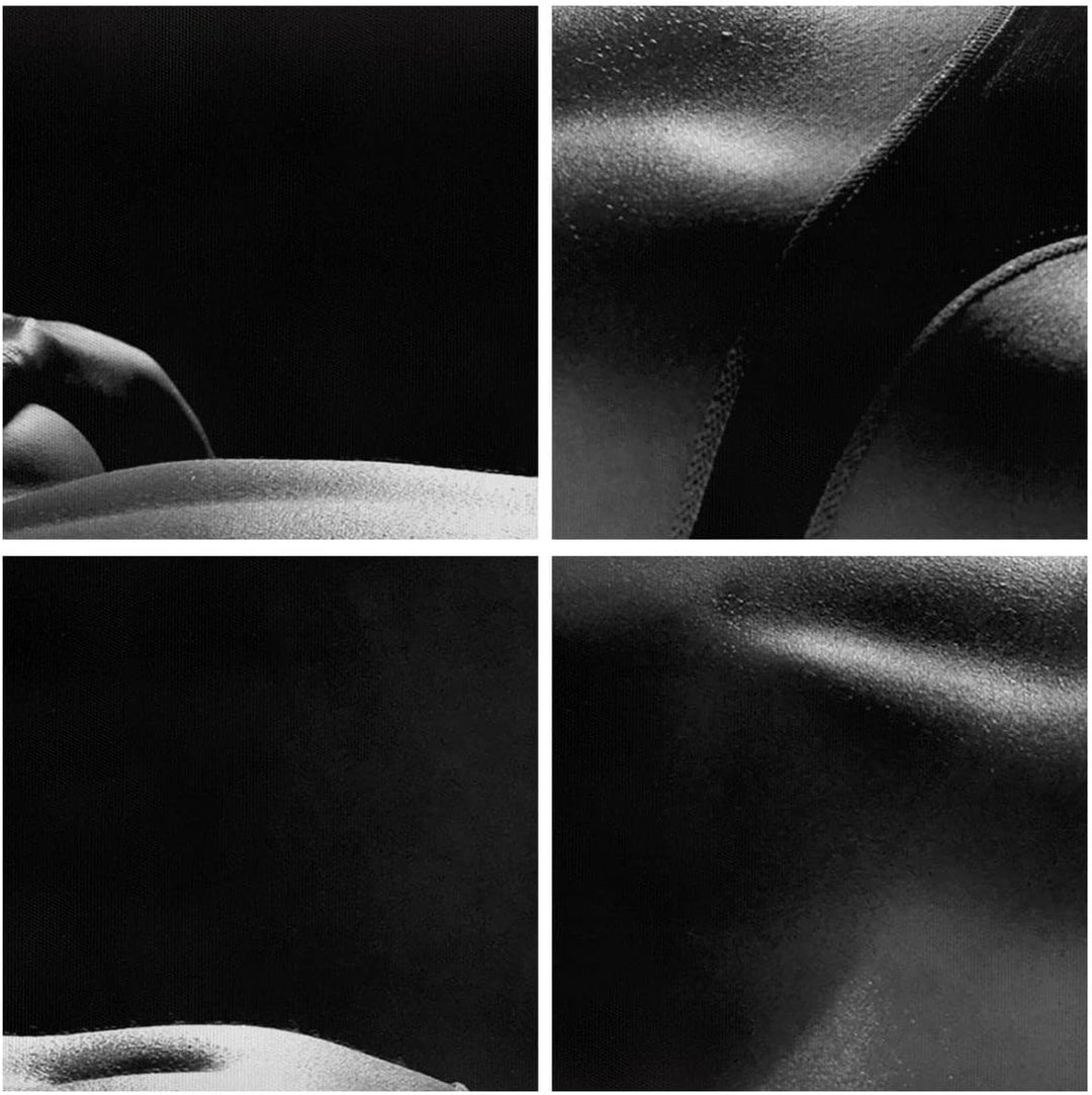 Bilder auf Leinwand Anatomie Frau nackt Leinwandbild mit Rahmen 60x60cm Wandbilder Dekoration Wohnzi