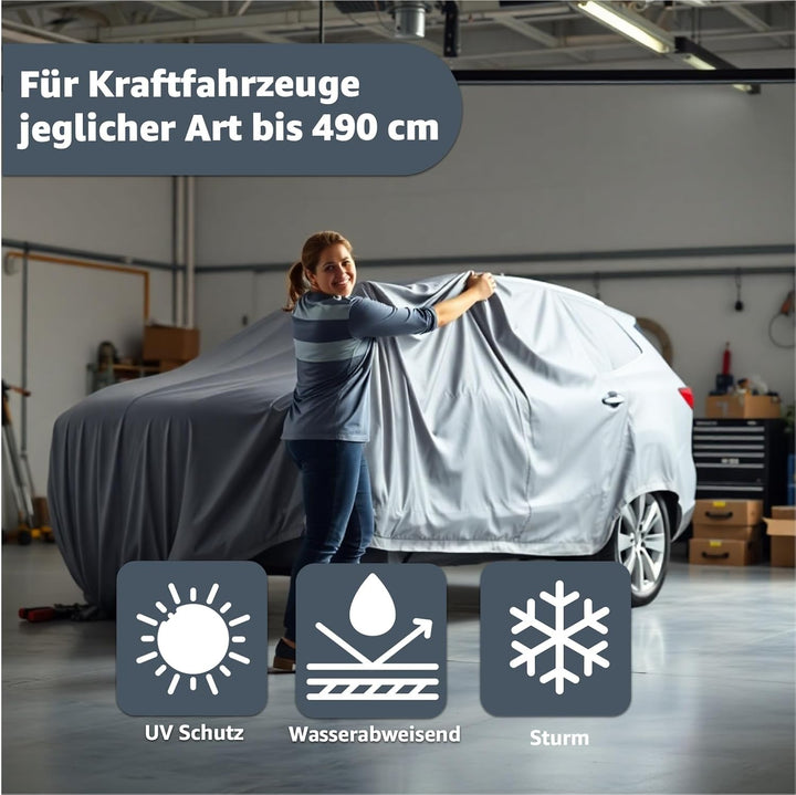 3X SUV Universal Autoplane Autoschutzhülle Vollgarage Auto Garage Abdeckung - Car Cover - Abdeckplan