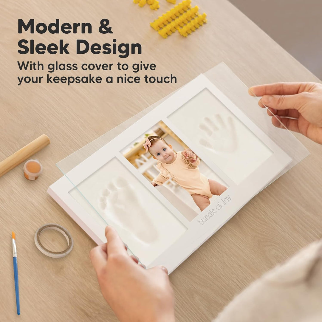 Baby Handabdruck und Fussabdruck Set - Gipsabdruck Baby Hand und Fuss für Neugeborene - Handabdruck