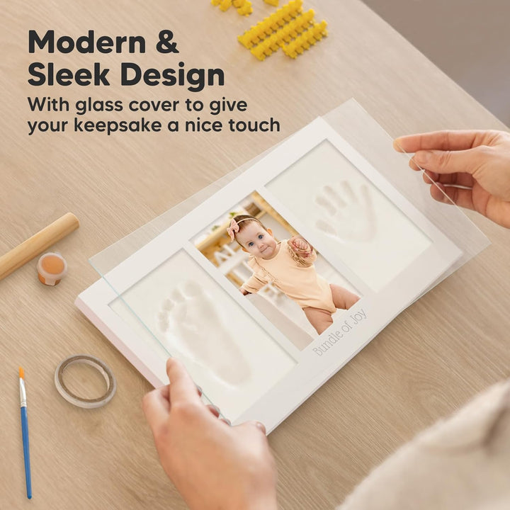 Baby Handabdruck und Fussabdruck Set - Gipsabdruck Baby Hand und Fuss für Neugeborene - Handabdruck