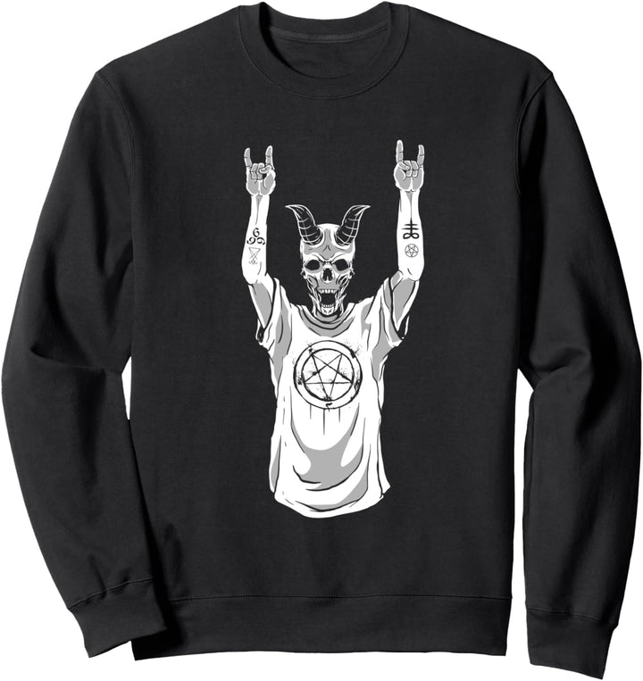 Heavy Metal Satan Occult Sweater Pagan Goth Gifts Sweatshirt