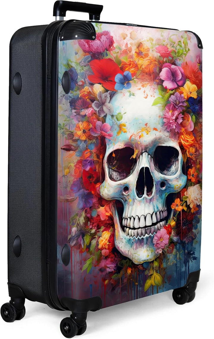 Koffer XL Gross 77x51.5x28 cm Reisekoffer mit Rollen Leicht Trolley grosser Hartschalenkoffer Rollko