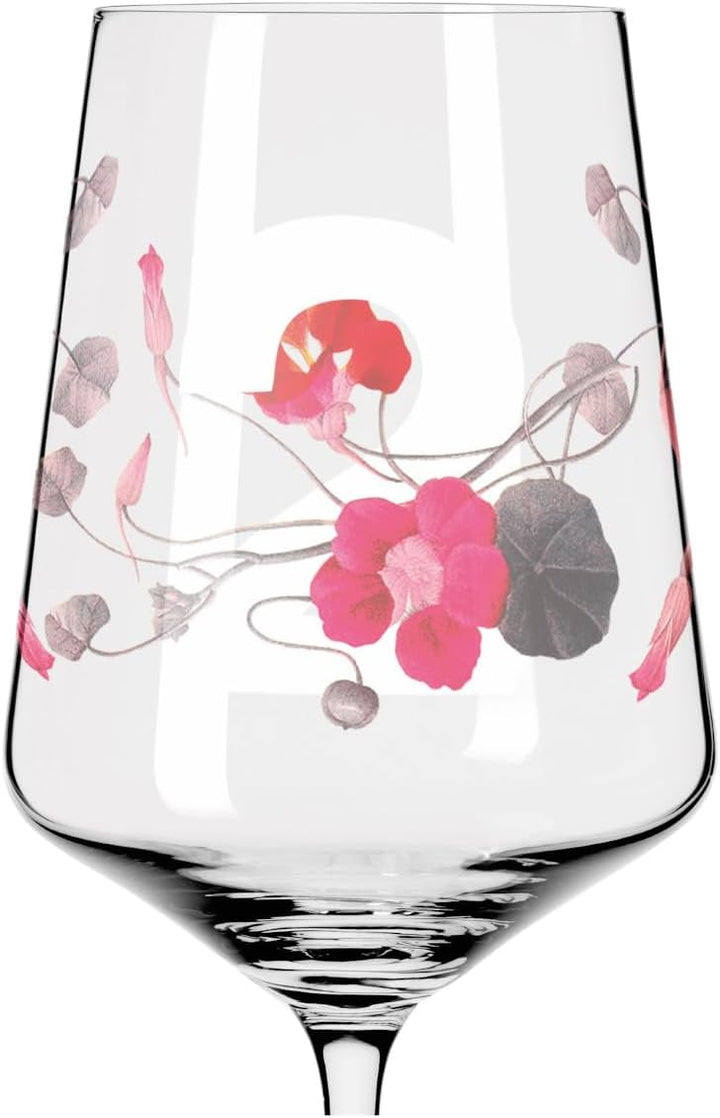 RITZENHOFF 3461002 Sommersonett #2 Aperitifglas-Set, Kristallglas, 544 milliliters Blumen, Zahlen, B