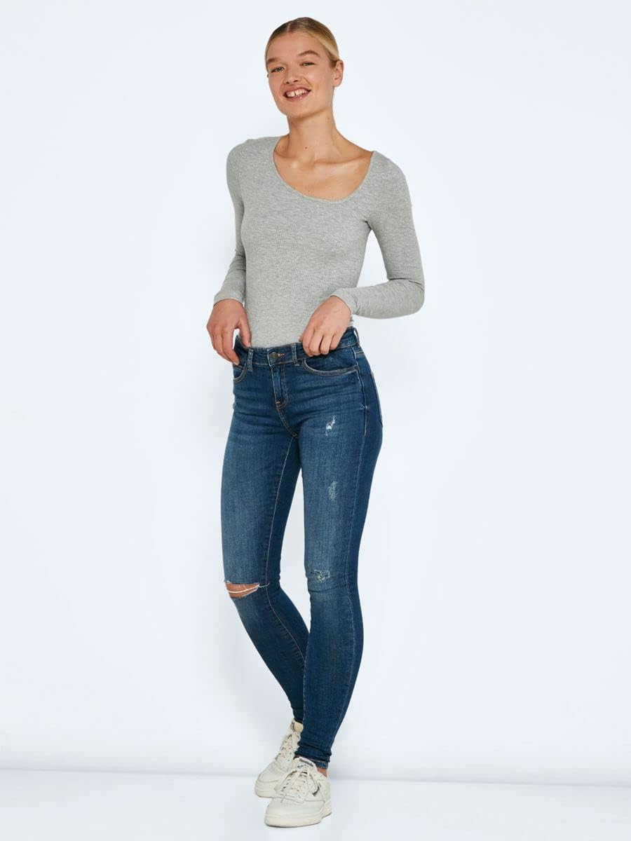 Noisy may Damen Jeans 25W / 30L Medium Blue Denim/, 25W / 30L Medium Blue Denim/