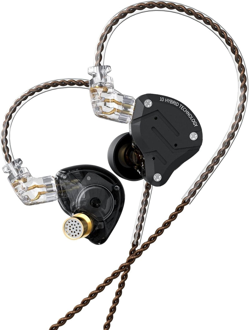 KINBOOFI KZ ZS10 Pro IEM In-Ear-Monitor, 4BA 1DD KZ Kopfhörer Multi Driver In Ear Kopfhörer IEM, KZ