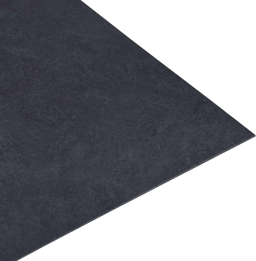 Selbstklebende Bodenplanken aus PVC 30,5 x 30,5 cm 20 Stück Schwarz Marmor quadratisch für Wohnzimme