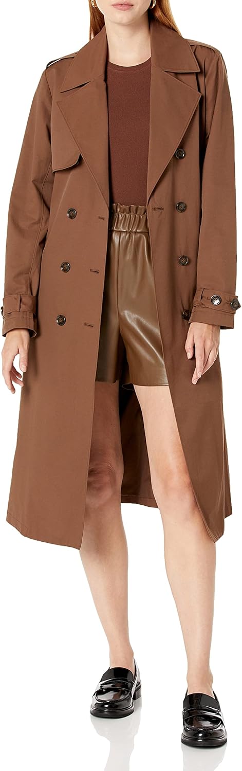 The Drop Noa Trenchcoat für Damen XL Kaffeebohnen, XL Kaffeebohnen