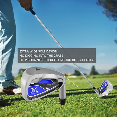 MAZEL Individuelles Golfeisen für Herren | Einzel-Golfschläger-Eisen | Golf-Eisen-Set 1-2-3-4-5-6-7-