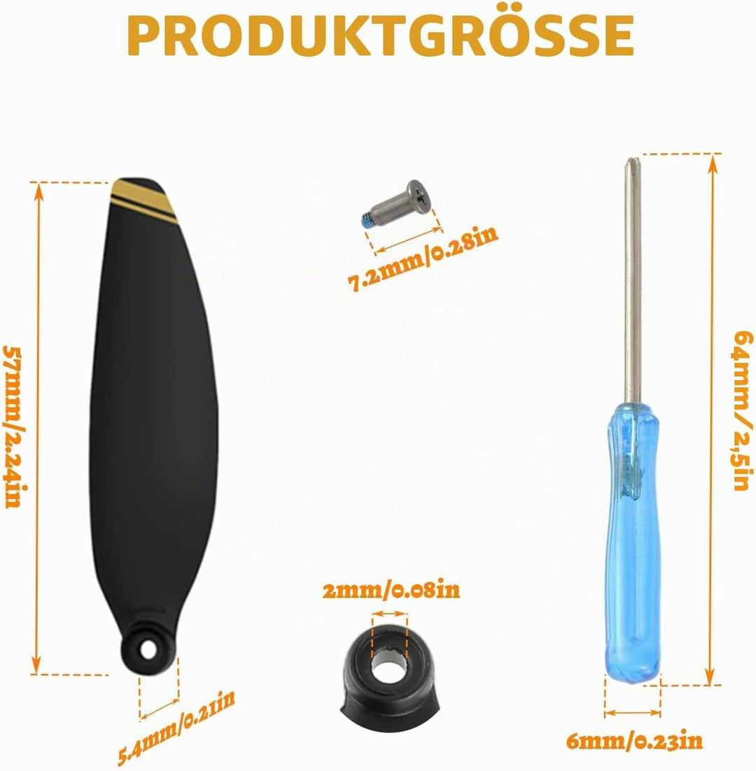 24Pcs Propeller für DJI Mini 4K, Mini 2 SE/ 2/ SE | Drohnen Ersatzpropeller Luftschrauben Set mit Sc