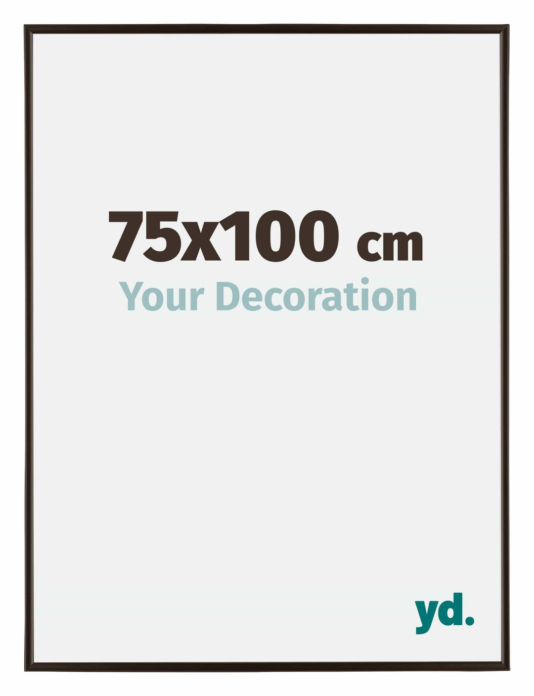 yd. Your Decoration - Bilderrahmen 75x100 cm - Bilderrahmen aus Kunststoff mit Acrylglas - Antirefle