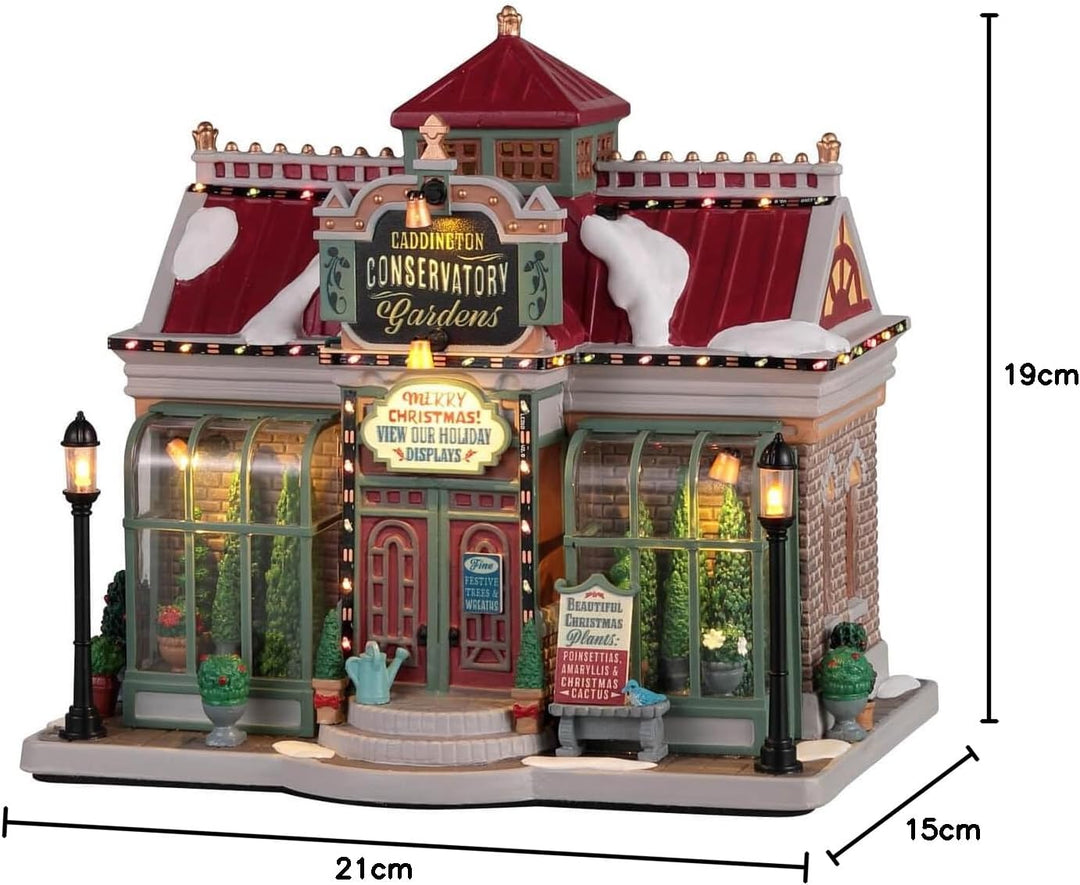 Lemax 25867-UK Caddington Village Lighted Building: Caddington Conservatory Gardens