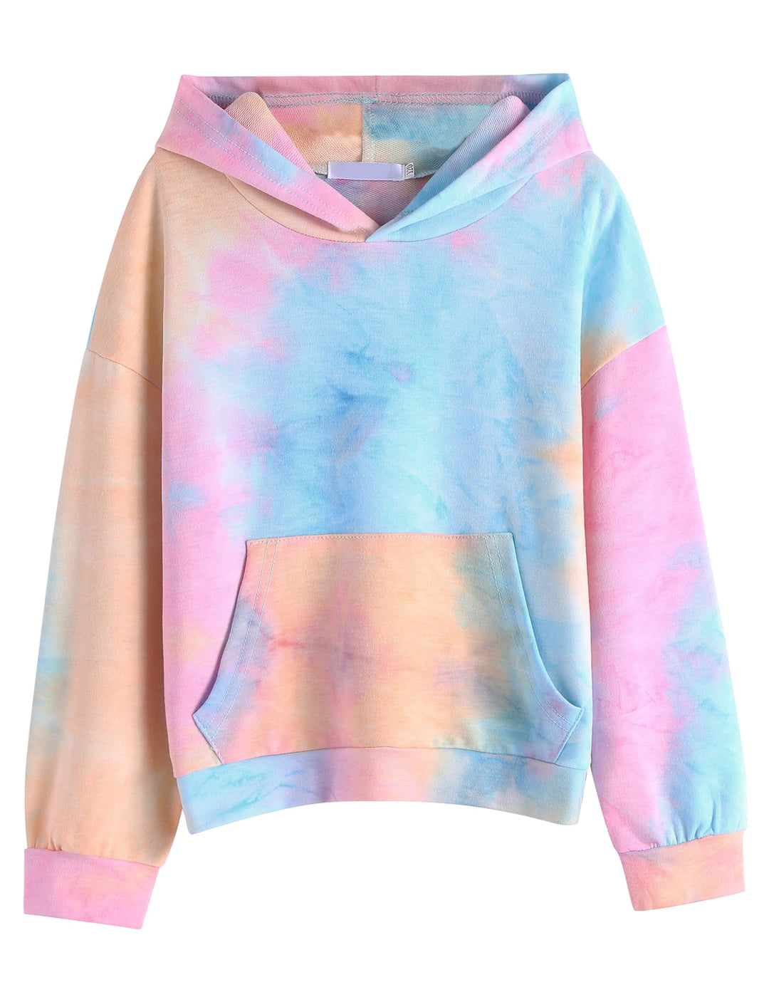 Arshiner Mädchen Hoodie Batik Kinder Pullover Freizeit Mode Sweatshirt mit Kapuze Herbst Winter Lang