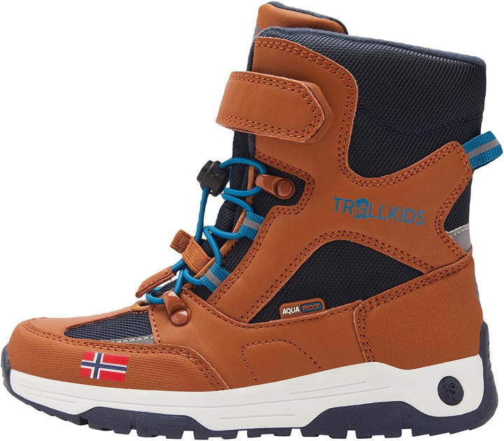 Trollkids Kinder Lofoten Winter Schuhe XT 33 EU Zimt Nachtblau Dunkelblau, 33 EU Zimt Nachtblau Dunk