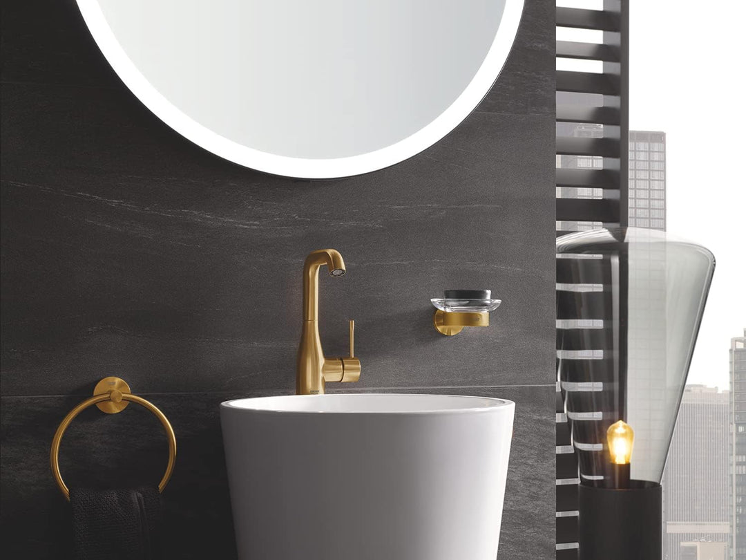GROHE 40365GN1 Essentials-Handtuchring, gebürstet, Cool Sunrise Brushed Cool Sunrise, Brushed Cool S