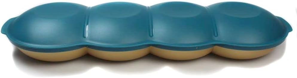 Tupperware Allegra Perle türkisgrün Gold Servierschale Servierschalenquartett