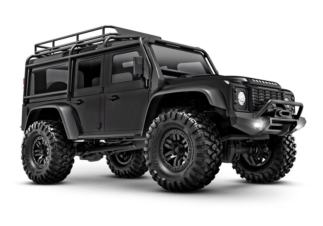 TRAXXAS TRX-4M schwarz 1/18 4x4 LD Land Rover Defender Scale Crawler inkl. Akku Lader 4WD RTR