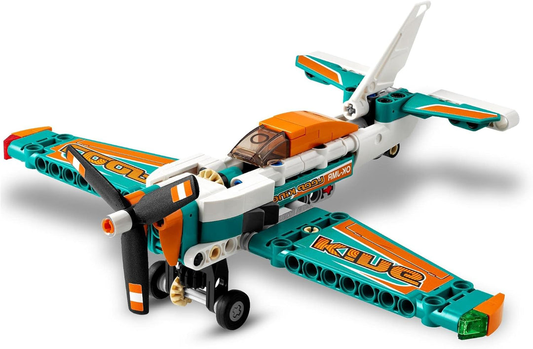 LEGO 42117 Technic Rennflugzeug & Jet-Flugzeug, 2-in-1 Spielzeug für Kinder ab 7, Geschenke zum Gebu