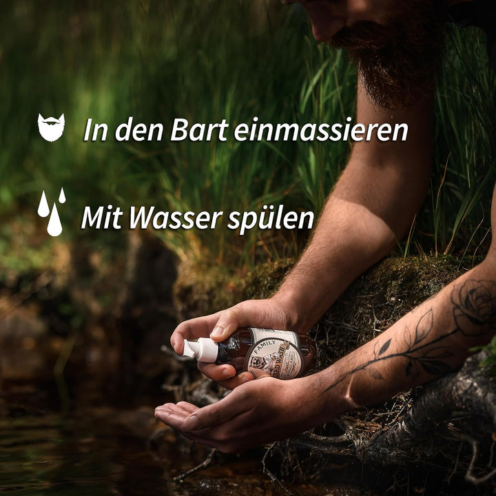 Mr Bear Family Natürliches Bartshampoo für Männer 250ml - Citrus - mehr Feuchtigkeit für einen volle