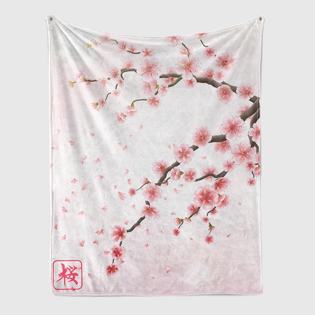 Japanische Kuscheldecke Flanell Decke Japanische-Muster Fleecedecke Flauschig Weich und Warme, Japan