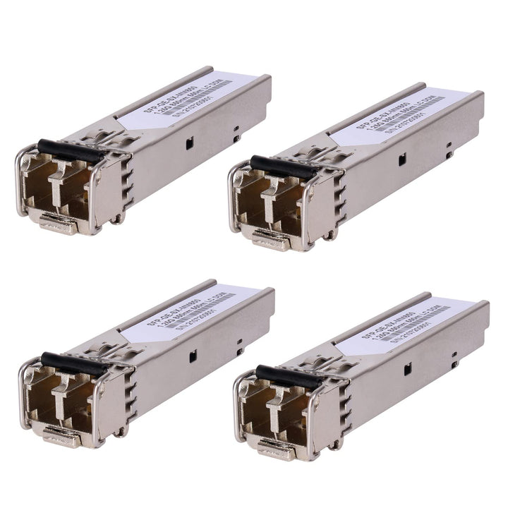4 Stück 1,25G 850nm Multimode SFP LC Transceiver Glasfasermodul 550 Meter 1000Base-SX LC MMF für Cis
