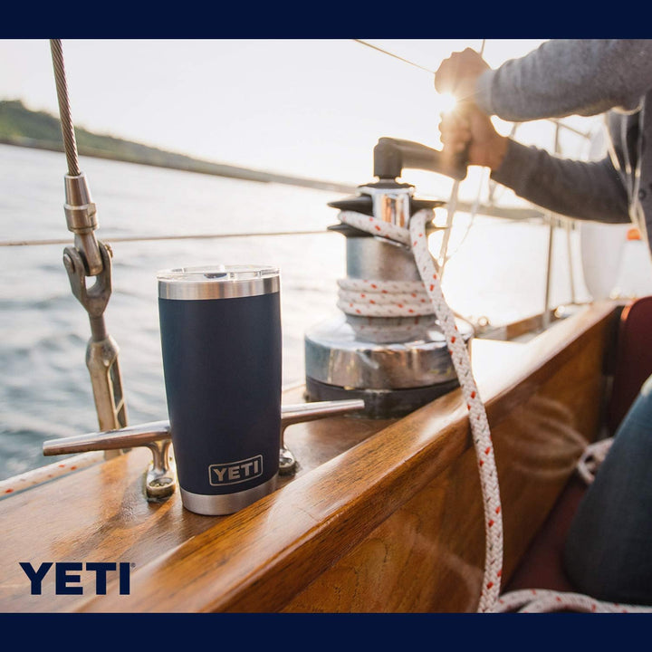 Yeti Rambler, Vakuum-Isolierbecher aus Edelstahl, ca. 600 ml, mit praktischem Magnet-Schiebedeckel 2