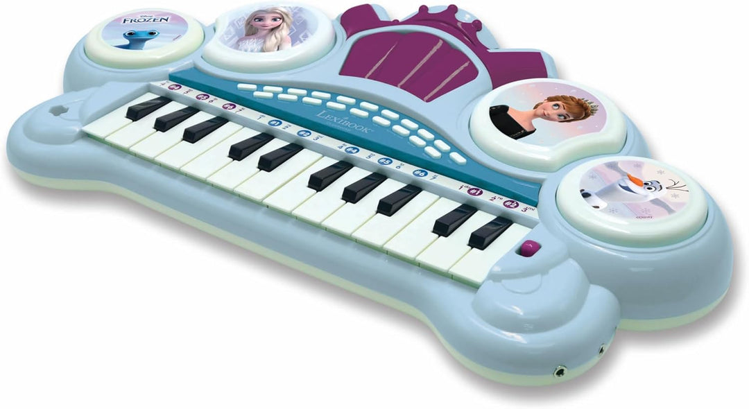Lexibook, Die Eiskönigin, Elektronisches Keyboard mit Sitz, Mikrofon, MP3-Player, Soundeffekten, Dem