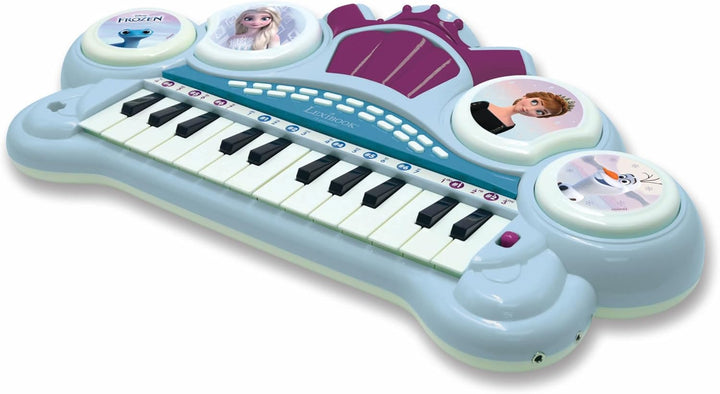 Lexibook, Die Eiskönigin, Elektronisches Keyboard mit Sitz, Mikrofon, MP3-Player, Soundeffekten, Dem