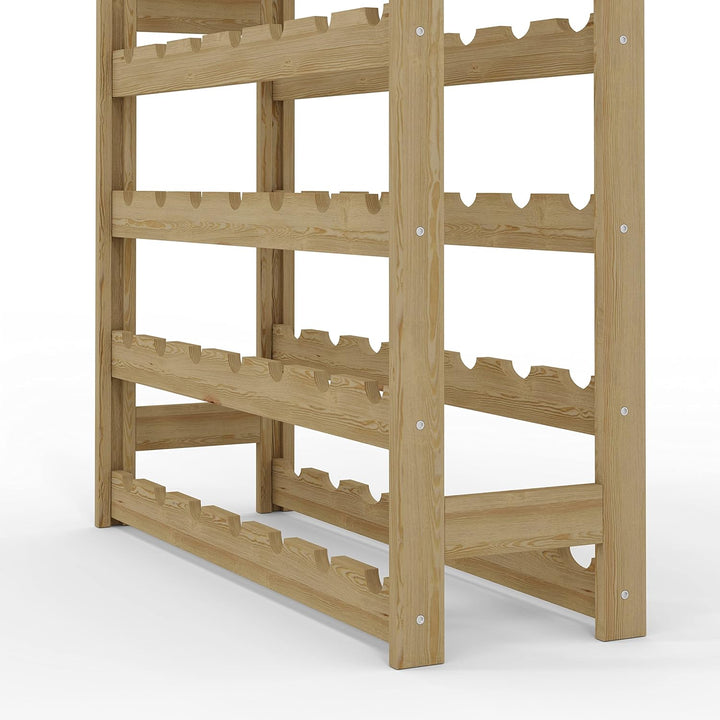 Lenmar, Weinregal aus Holz für Flaschen, Natur, RW-1, Wein, Flaschenregal, Kellerregal, Regale, Flas