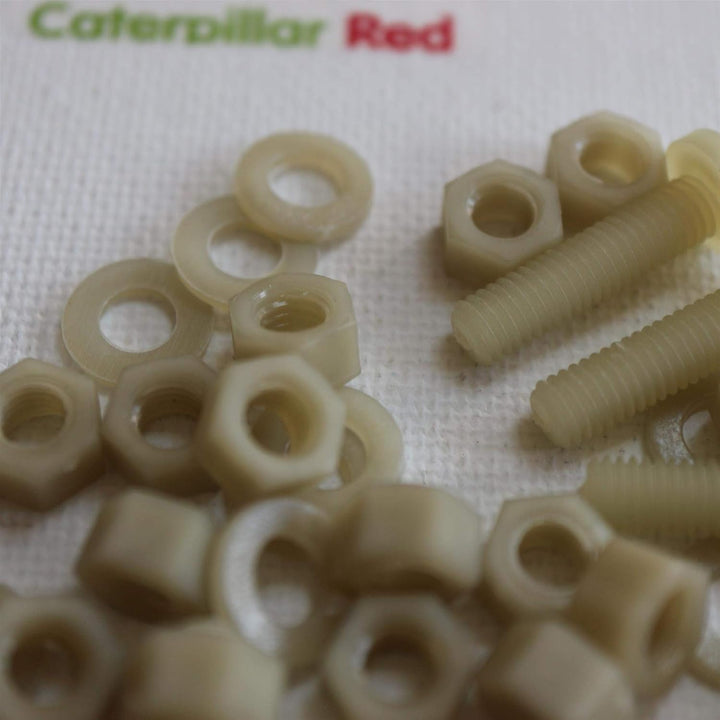 50 x glasfaserverstärkte Super Nylon Flachkopf, Kreuzkopf-Maschinenschrauben, M5 x 20mm, Kunststoffm
