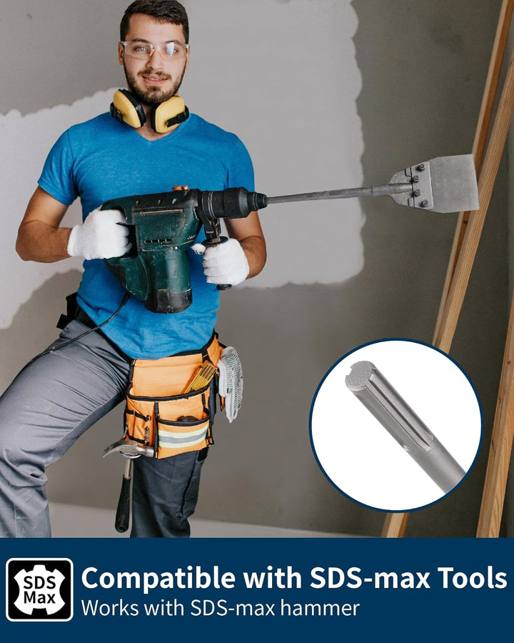 Firecore SDS Max Boden-Schaber, Spachtelmeissel SDS Max, 635mm×150mm, spachtel werkzeug für Böden, V