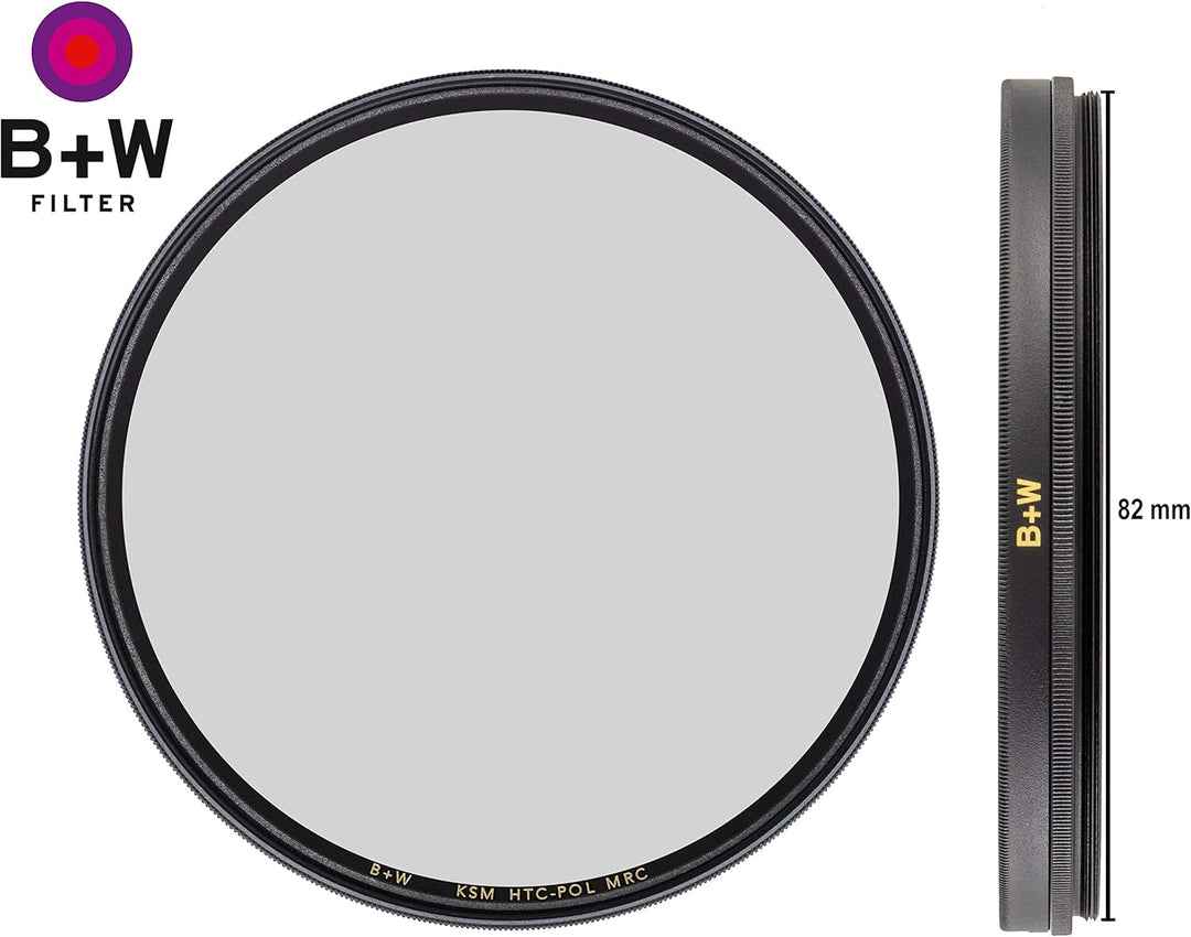B+W Zirkularer Polarisationsfilter Käsemann (82mm, High Transmission, MRC, F-Pro, 16x vergütet, Prof