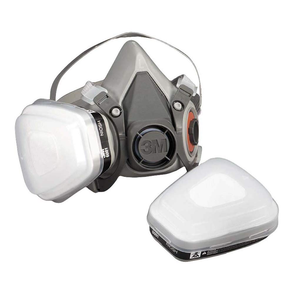 3M 6002 CR Ersatzfilter für Farbspritzarbeiten 6002CR – 1 Filter mit Doppel-Atemventil &amp; Mehrweg-Hal