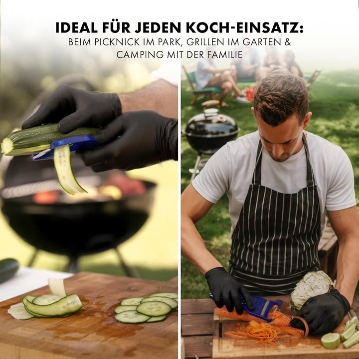 DER GEMÜSEFRISEUR | Obst und Gemüse mühelos schälen, schneiden und frisieren, 6-in-1, Multifunktions