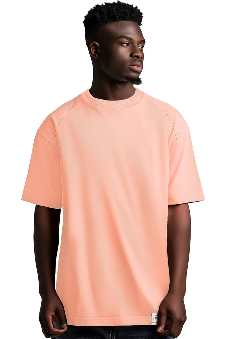 Reichstadt Modernes Oversized T-Shirt für Herren - Stylisches Basic mit Rundhalsausschnitt & Kurzen