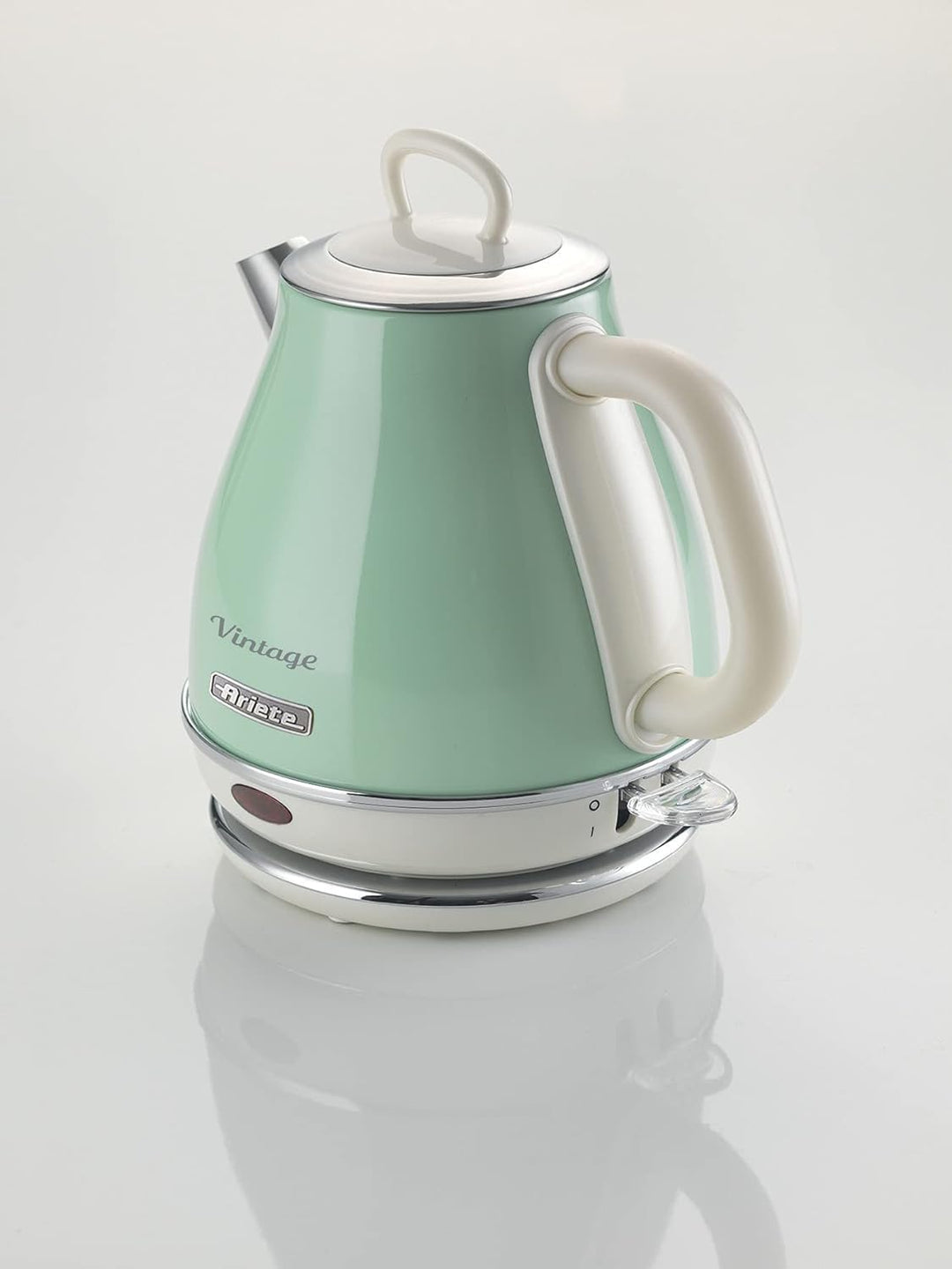 Ariete 155, Design-Toaster für 2 Scheiben, mit Zangen, 6 Toaststufen, 810 W, Creme/Grün & 2868 Vinta