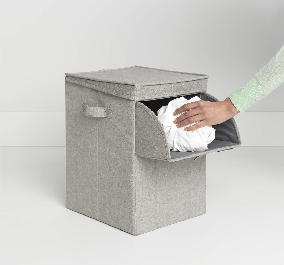 Brabantia - Wäschebox Stapelbar - Wäschekorb - Leicht zu befüllen und zu entleeren - Grosses Volumen