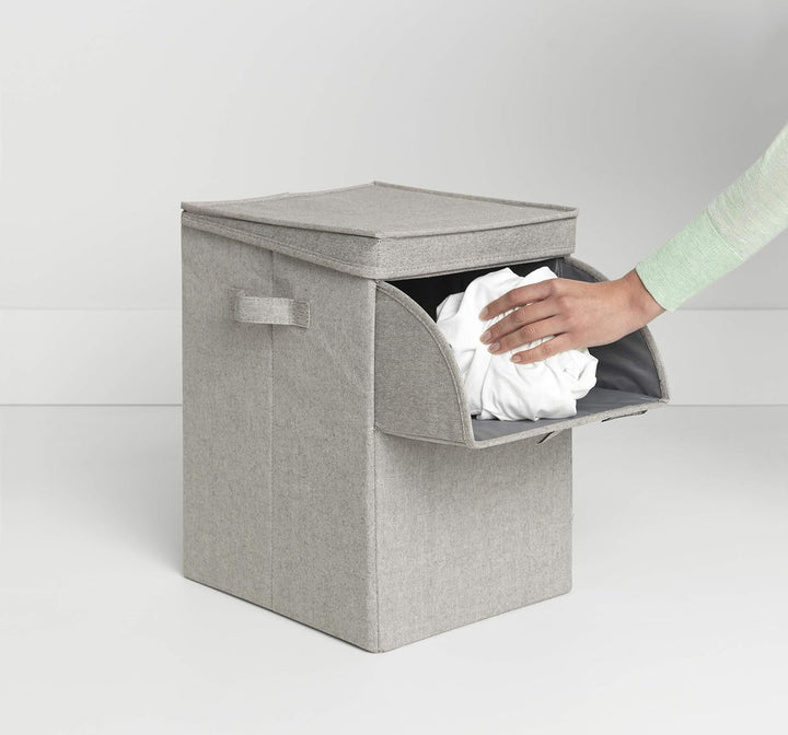 Brabantia - Wäschebox Stapelbar - Wäschekorb - Leicht zu befüllen und zu entleeren - Grosses Volumen