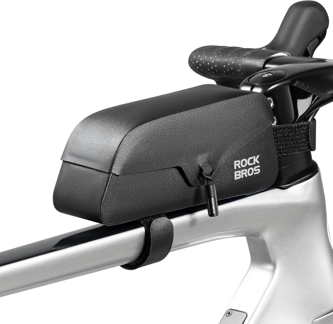 ROCKBROS Fahrrad Oberrohrtasche 100% Wasserdicht mit magnetischem Deckel Fahrradrahmentasche Dreieck
