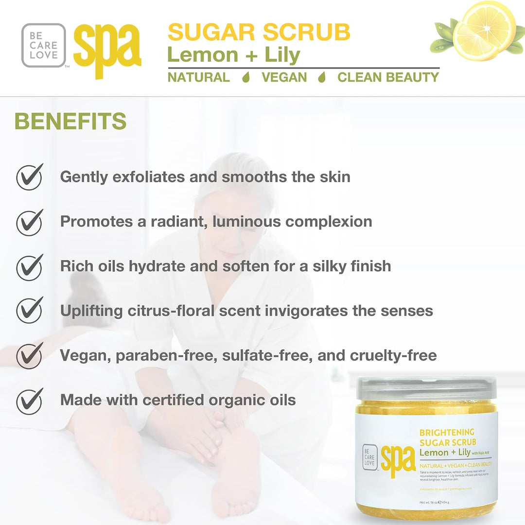 BCL SPA - Brightening Sugar Scrub - Lemon+Lily - 454 gr