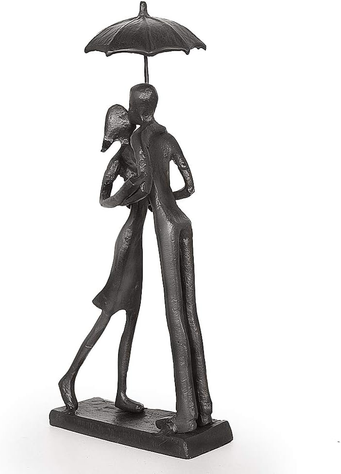 Dreamseden Liebevolles Paar Kunst Eisen Skulptur Leidenschaftliche Liebe Statue Romantische Metall O