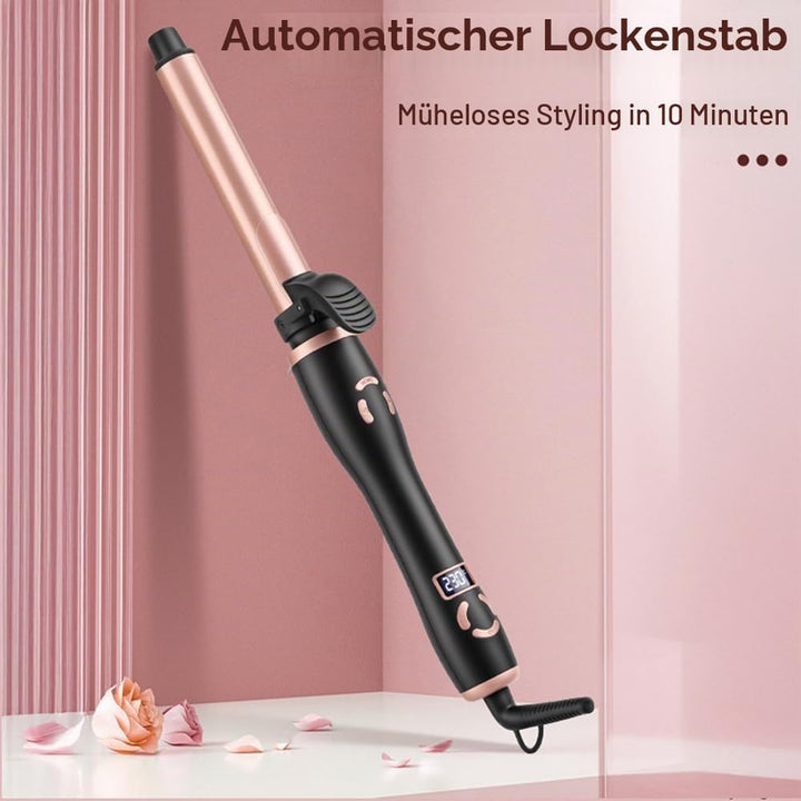 JAETON Lockenstab Automatisch - Automatischer Rotierender Lockenstab 25mm für Kleine Locken, 100-230